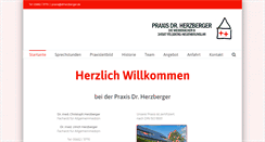 Desktop Screenshot of drherzberger.de