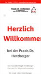 Mobile Screenshot of drherzberger.de