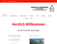 Tablet Screenshot of drherzberger.de